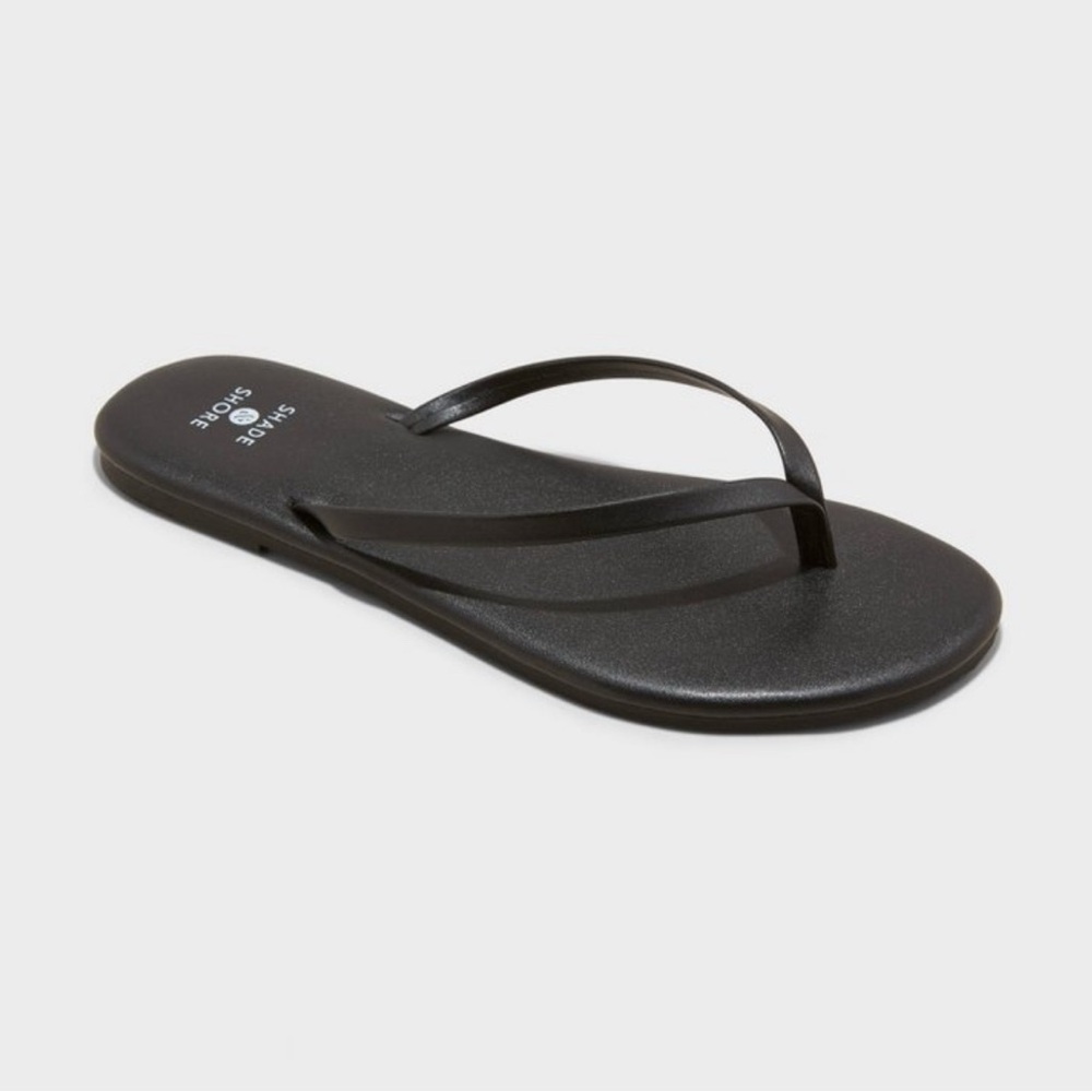 Women’s Cali Flip Flop Sandals - Shade & Shore - Black - Size 10